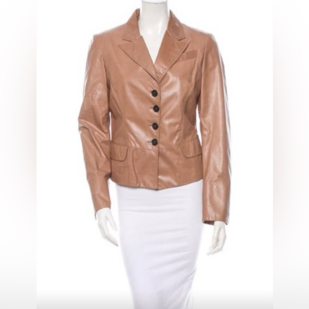 Prada Leather Jacket Blazer - image 3